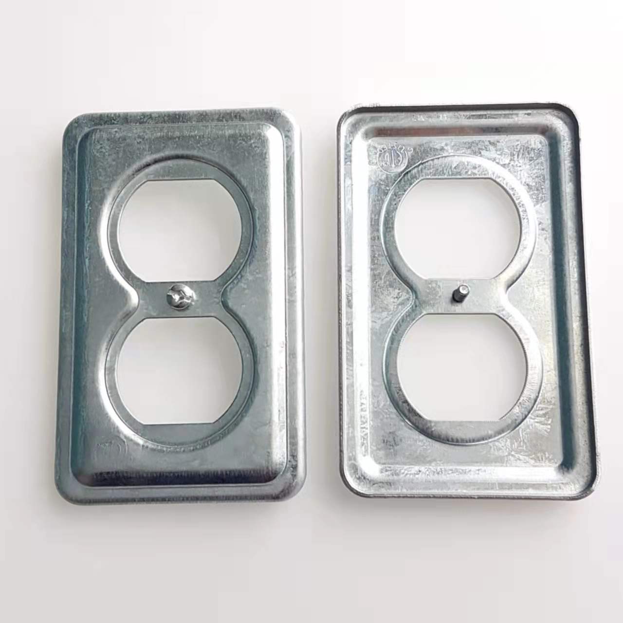 11C1-S Duplex 1-Gang Receptacle Plate Type 430, Steel