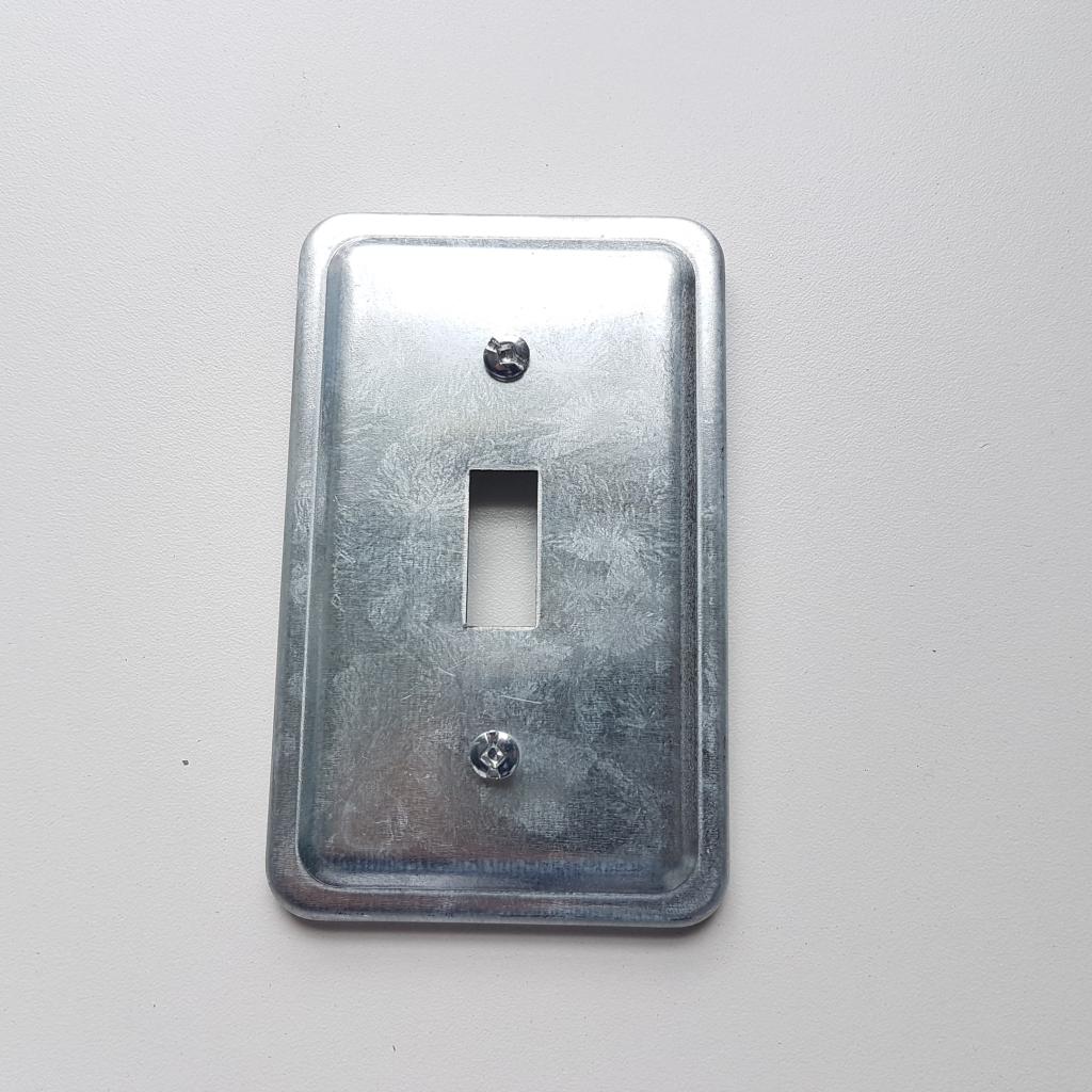 1135 Steel 1 Gang Cover / Wallplate for Toggle-Style Switches