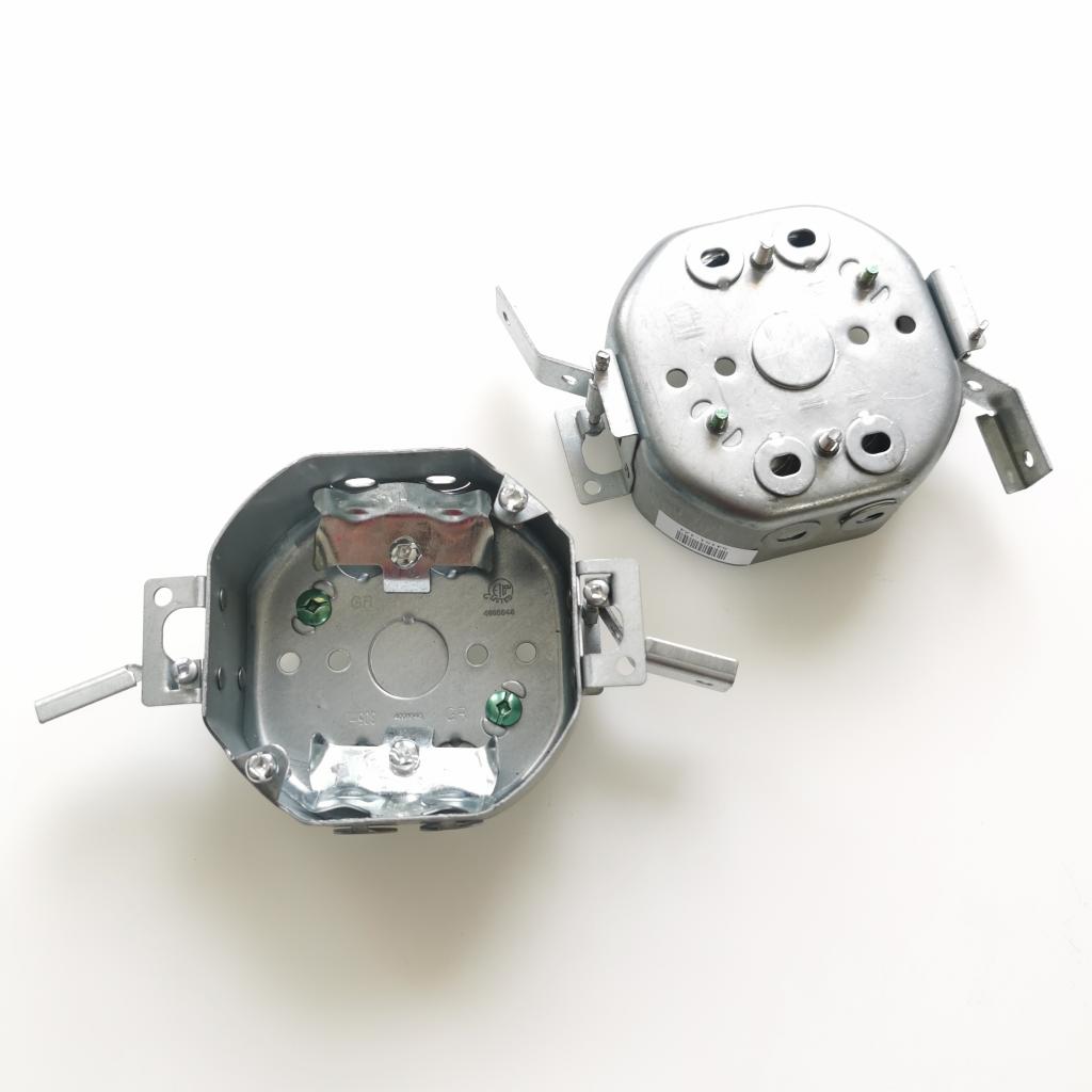 54151-LD 4 x 4 x 1-1/2 D. 15 cu.inch Octagon Steel Renovation Ceiling Box