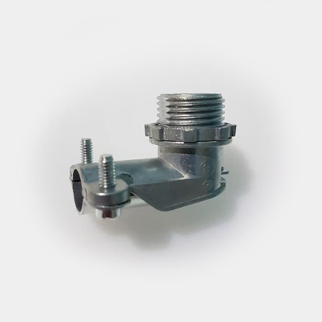 801-DC2 L16-L BX 90 Angle BX 3/8 In. Loomex/Box Connector