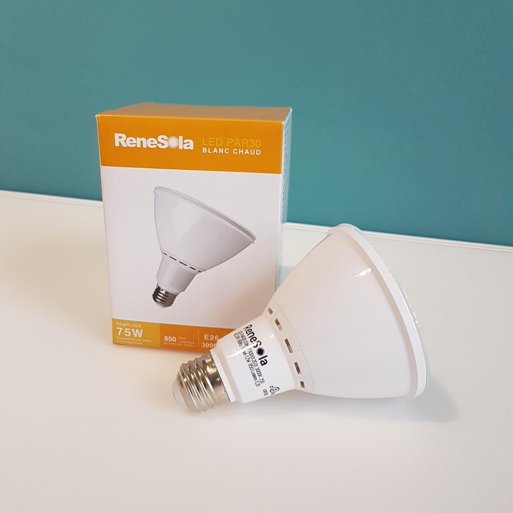 PAR30 3000k WARM WHITE 12w (75W Equivalent) Long Neck Dimmable LED Light Bulb