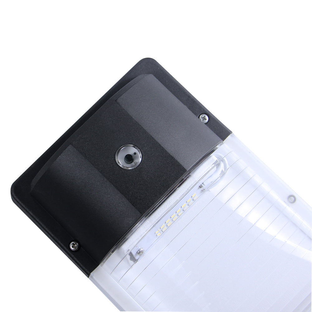 LED Mini Wall Pack, 13 watts, 5000K, 1600 lms, IP 65 Rated, 120-277V, with photo cell