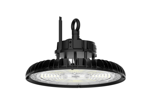 LED Highbay UFO Multi-Series, Pre-Select 3 Wattage 80-120-150 watts, Pre-Select 3 CCT 3K-4K-5K, 12394 -23699 lms, IP65 Rated, 9 ft Power Cord, 120-347V
