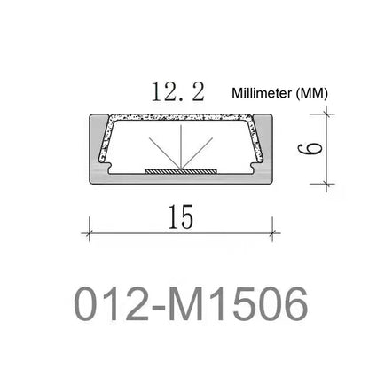 012 Aluminum Channel with Frosted Diffuser for LED Strips , 3 Meters