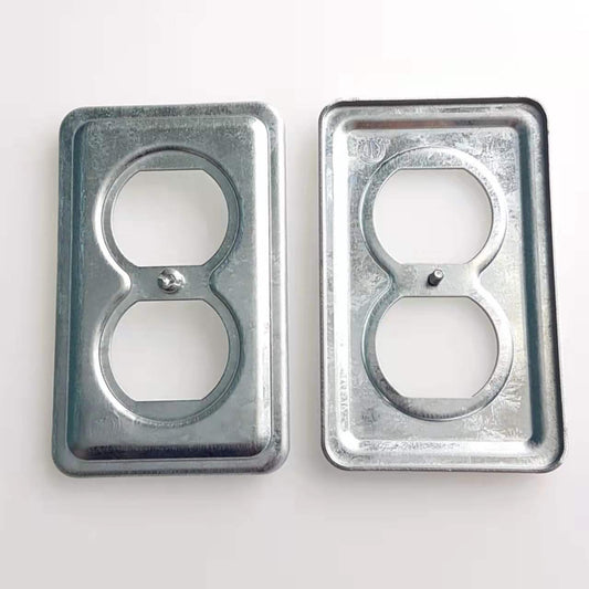 11C1-S Duplex 1-Gang  Receptacle Plate Type 430, Steel