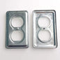 11C1-S Duplex 1-Gang  Receptacle Plate Type 430, Steel