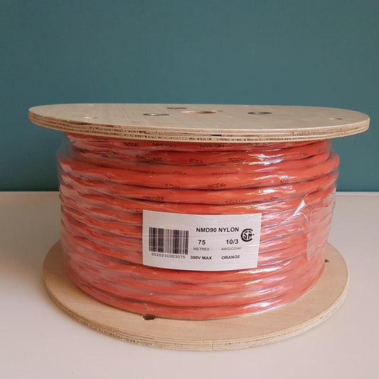 10/3 NMD90 Copper Electrical Wire - Orange - 75M