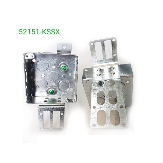 52151-KSSX 4 In. Square Box 1-1/2 In. Deep Steel Stud