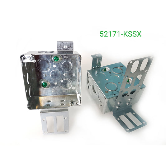 52171-KSSX 4 In. Square Box 2-1/8 In. Deep Steel Stud