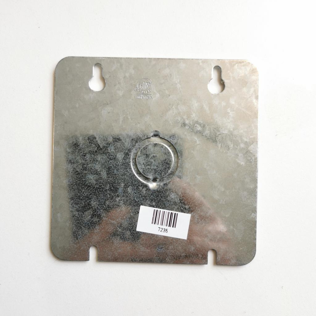 72C6 Square Blank Flat Cover 4-11/16 In. KO