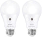 9W Dusk to Dawn Light Bulb 60W Equivalent, A19 E26 Sensor Bulbs Outdoor Auto on and Off, Daylight White 3000K