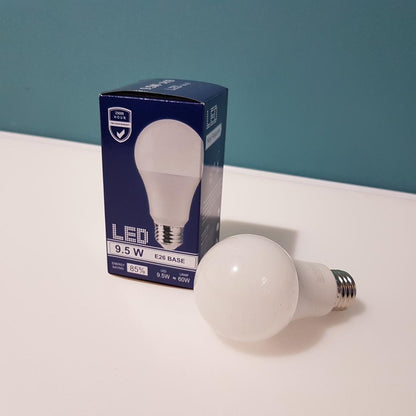 A19 3000K 9.5W (60W Equivalent) WARM WHITE Dimmable LED Light Bulb
