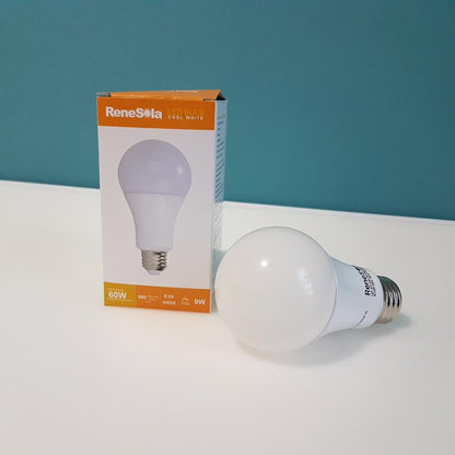 A19 4000K 9W (60W Equivalent) Soft White Dimmable LED Light Bulb