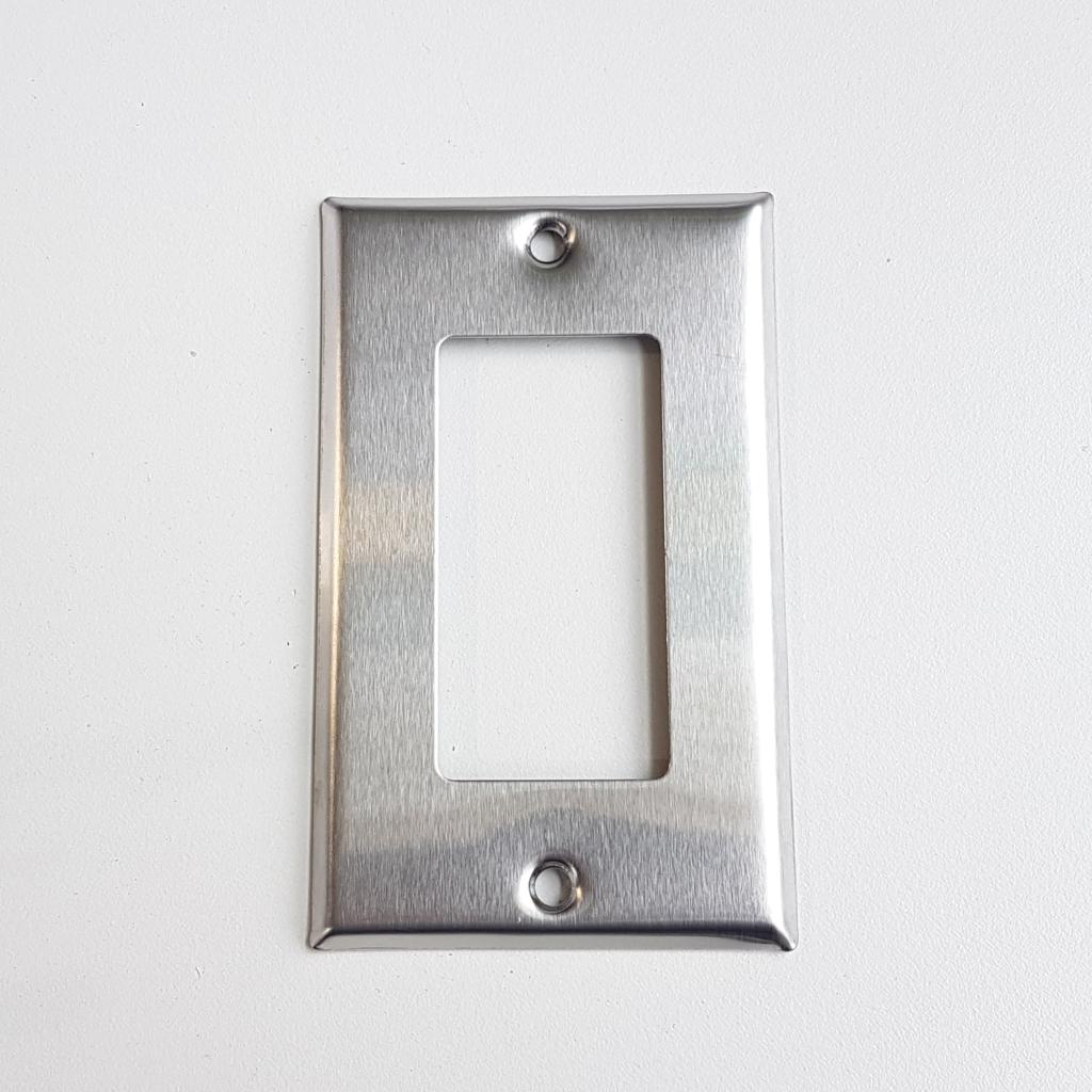 BN-KMP-1 Decora 1 Gang Brush Nickel / Stainless Steel Wall Plate