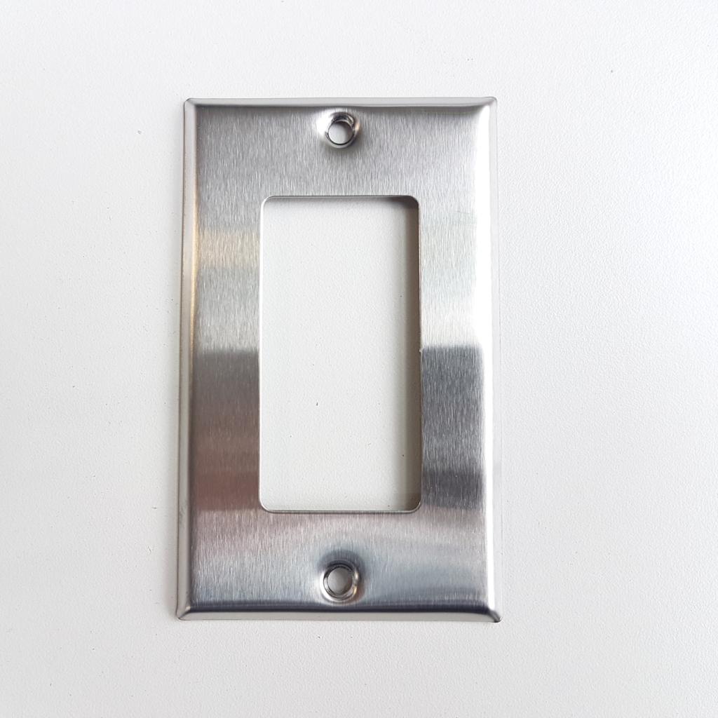 BN-KMP-1 Decora 1 Gang Brush Nickel / Stainless Steel Wall Plate