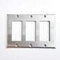 BN-KMP-3 Decora 3-Gang Brush Nickel / Stainless Steel Wall Plate
