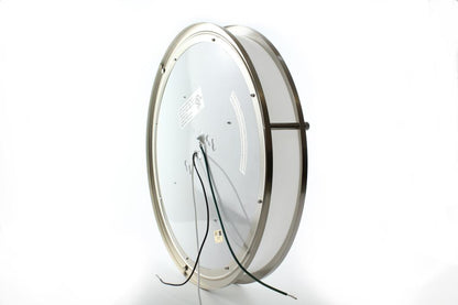 12" LED Round Flush Mount Ceiling Light 3CCT 3000K-4000K-5000K Convertible Brush Nickel