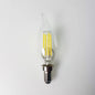 E14-CA10-5000K LED Filament Bulb 5.5W (60W Equivalent) Dimmable 500 Lumens Candelabra Daylight Candle Light Bulbs
