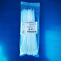 FL-250I-01-B Cable Zip Ties 10-inch Mounting Ties Indoor/Outdoor Use UV Resistant Nylon Material - WHITE (100-Pack)