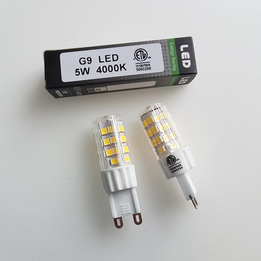 G9 4000K Soft White Bi-Pin Base LED Light Bulb 5W (40 Watt Equivalent) 500 Lumens Capsule