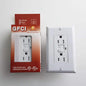 Decora 15 Amp Tamper-Resistant Slim GFCI Receptacle/Outlet With Wall Plate