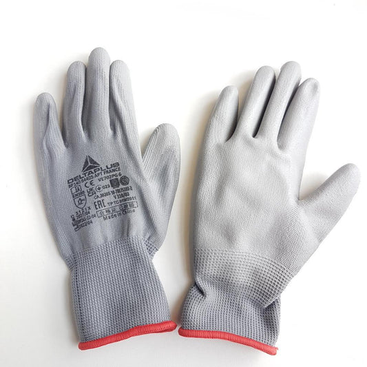 Polyester Knitted Glove/ Polyurethane Coating Protective Gloves (1 PAIRS)