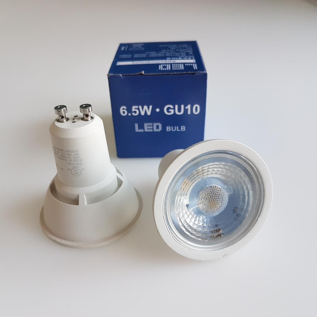 GU10 3000K WARM WHITE LED Flood Light Bulb 6.5W Dimmable (50W Equivalent)