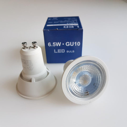 GU10 5000K DAYLIGHT LED Flood Light Bulb 6.5W Dimmable (50W Equivalent)