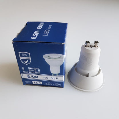 GU10 5000K DAYLIGHT LED Flood Light Bulb 6.5W Dimmable (50W Equivalent)