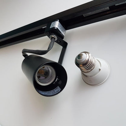 Track Lighting Head for LED Spot Light, Black/White Trim