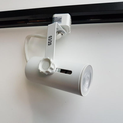 Track Lighting Head for LED Spot Light, Black/White Trim