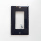 JMP1-B Decora Wall Plate 1 Gang With Screw, Black