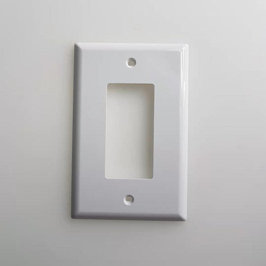 JMP1 Decora wall plate 1 Gang with Screw, White