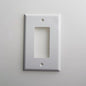 JMP1 Decora wall plate 1 Gang with Screw, White