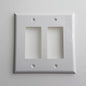 JMP2 Decora wall plate 2 Gang with Screw, White