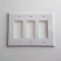 JMP3 Decora wall plate 3 Gang with Screw, White
