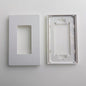 KMP1 Decora 1-Gang Wallplate, Screwless, Poly Carbonate, Snap-On Mount - White