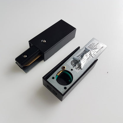 Live End Connector for Track Lighting Rail