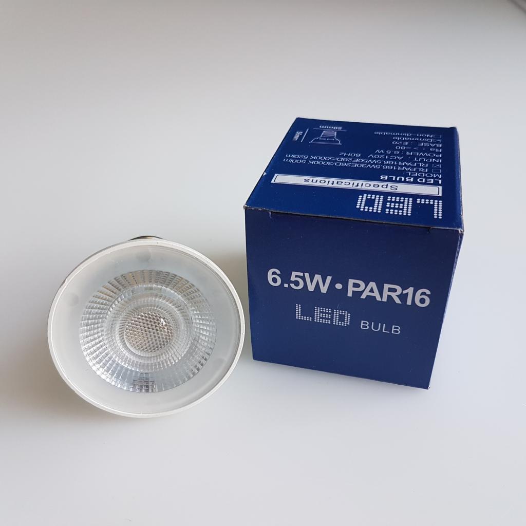 PAR16 4000K LED 6.5W (50W Equivalent) SOFT White LED Light Bulb