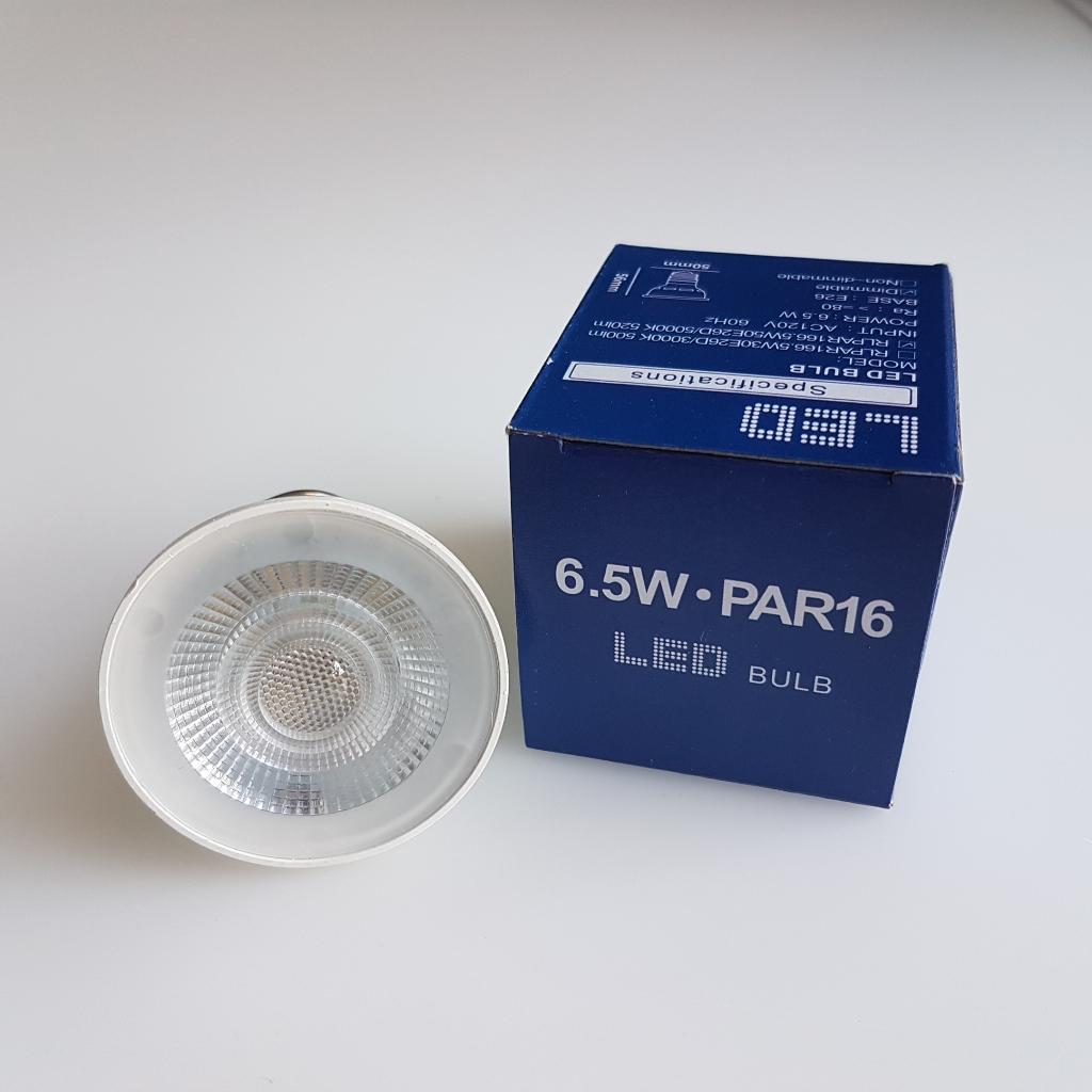 PAR16 5000K LED Light Bulb  6.5W (50W Equivalent) DAY LIGHT/ BRIGHT WHITE