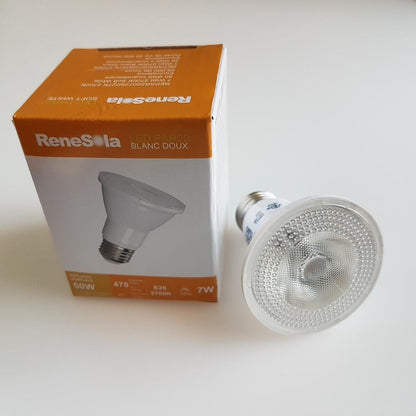 PAR20 2700K 7W (50W Equivalent) Dimmable LED Flood Light Bulb