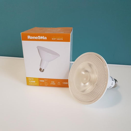 PAR38 2700k WARM WHITE 15w (120W Equivalent) Dimmable  LED Flood Light Bulb
