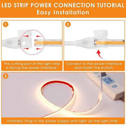120v COB Strip Light 3000k 50M