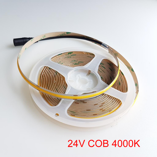 COB LED 24VDC Strip Light 4000K 5 Meters Pack