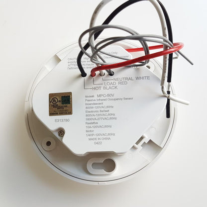 Occupancy Sensor Ceiling Mounted 120V 360 degrees in White