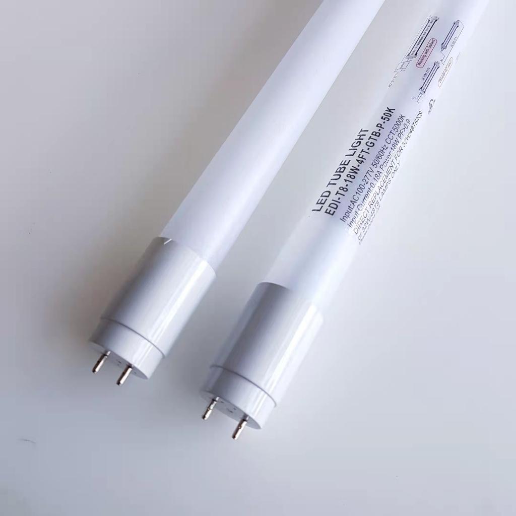 4FT 18W 5000K LED Tube, T8 T10 T12 40 Watt Replacement , Single/Double End Ballast Bypass, Frost Lens, UL, DLC, Day Light /Bright White