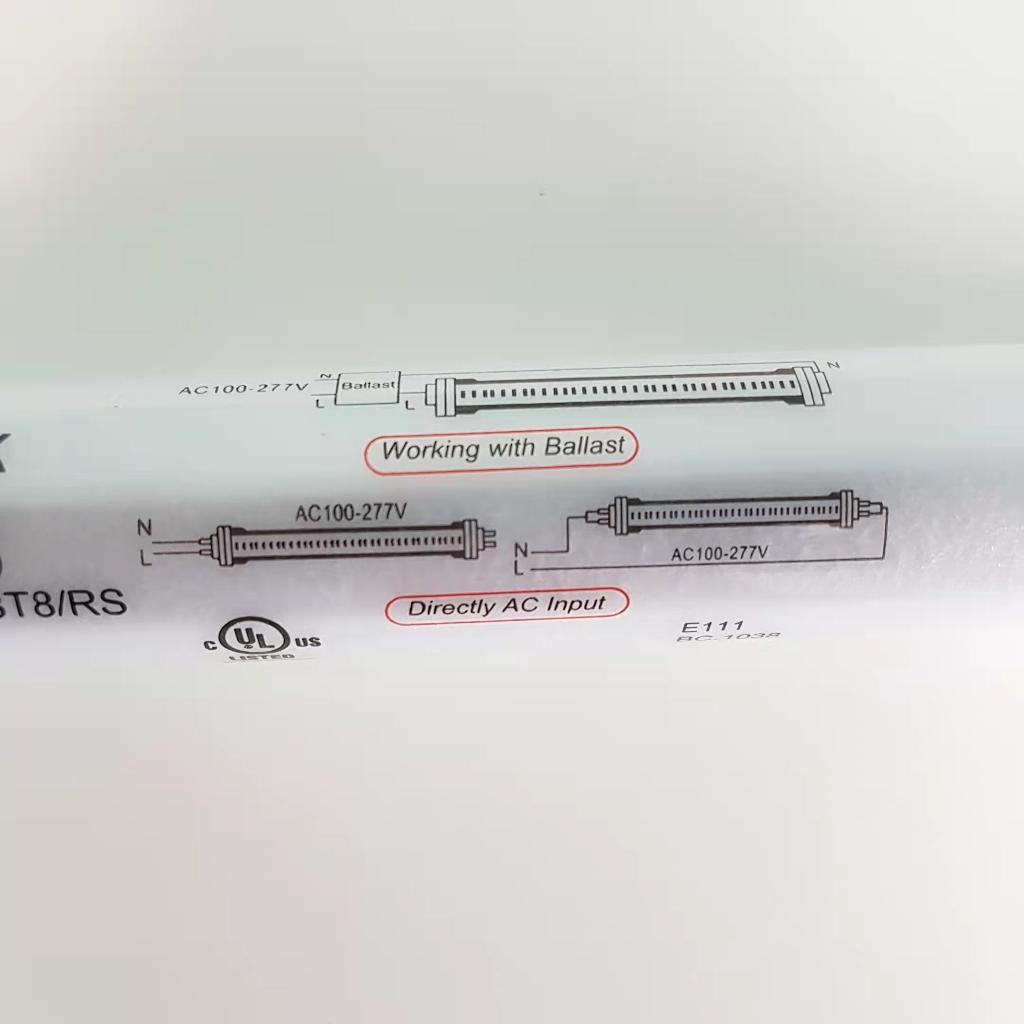 4FT 18W 5000K LED Tube, T8 T10 T12 40 Watt Replacement , Single/Double End Ballast Bypass, Frost Lens, UL, DLC, Day Light /Bright White