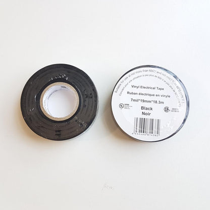 Vinyl Electrical Tape - BLACK (7mil *19mm*18.3m)