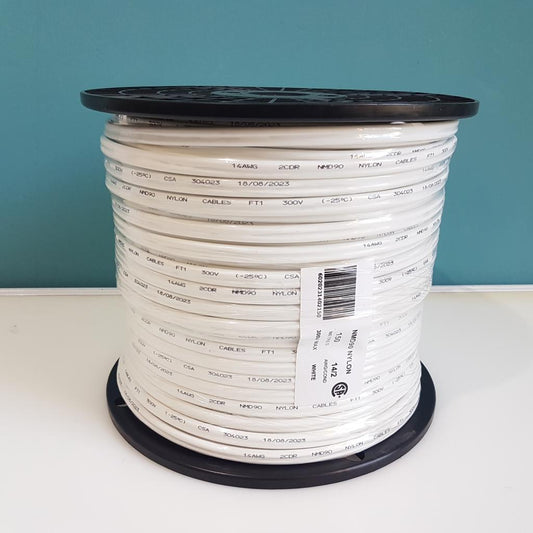14/2 NMD-90 Copper Electrical Wire - White - 150M