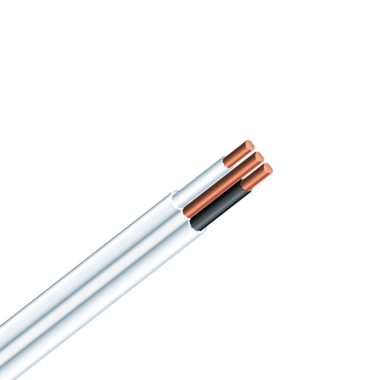 14/2 NMD-90 Copper Electrical Wire - White - Cut By Meter